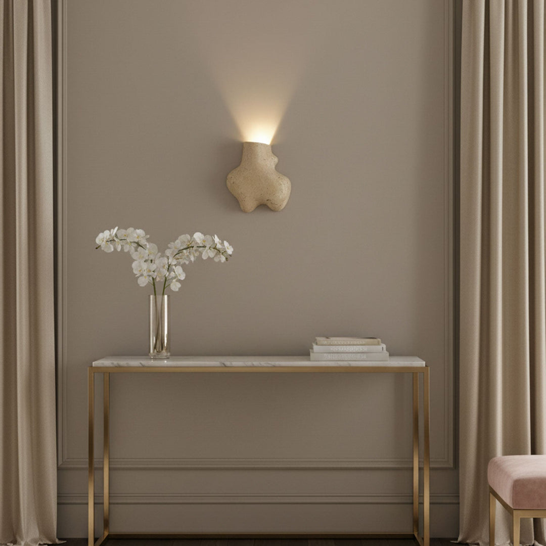 Travertine Abstract Wall Lamp