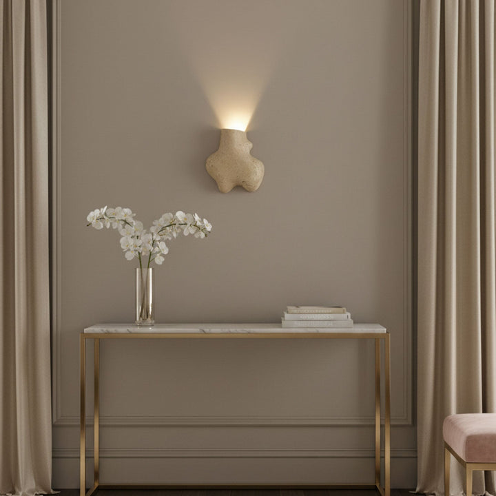 Travertine Abstract Wall Lamp