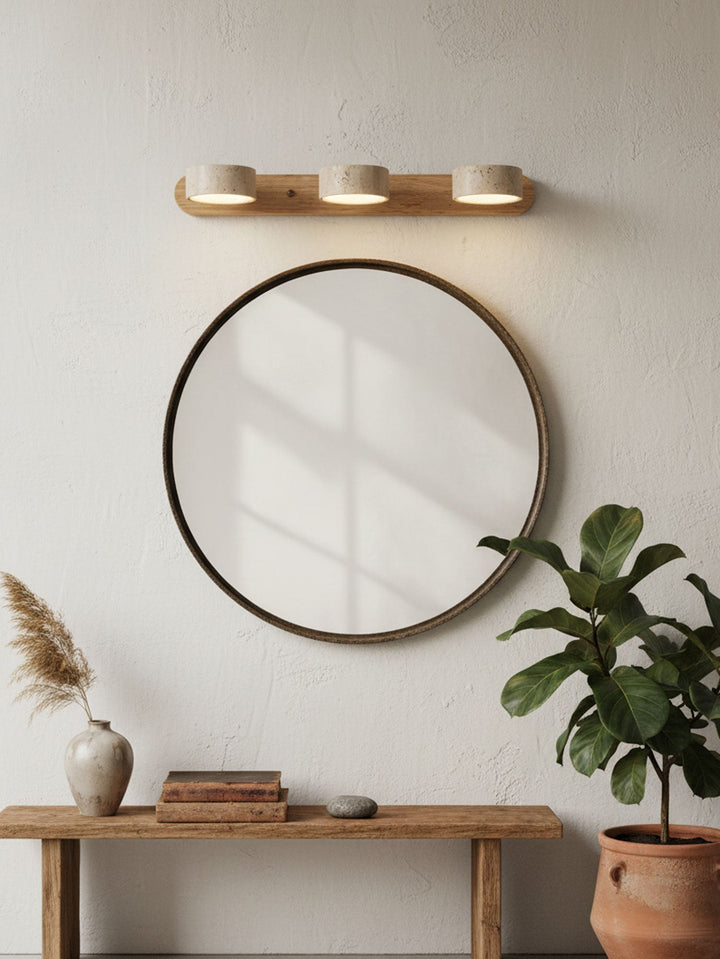 Travertine Duo Wall Light