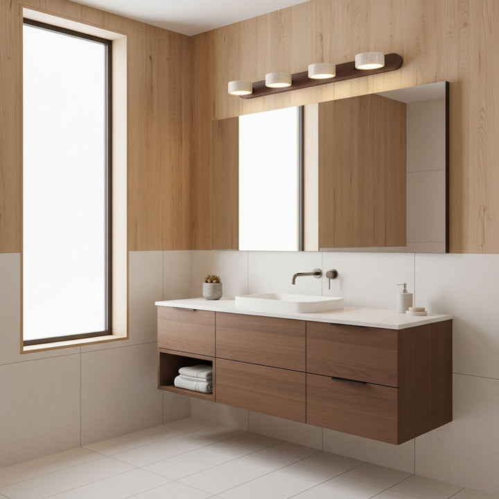 Travertine Duo Wall Light