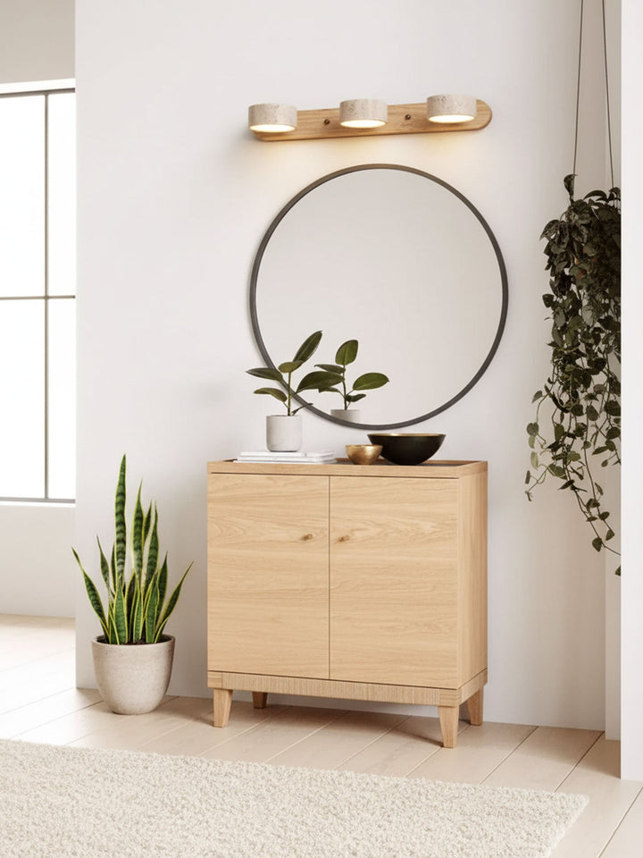 Travertine Duo Wall Light
