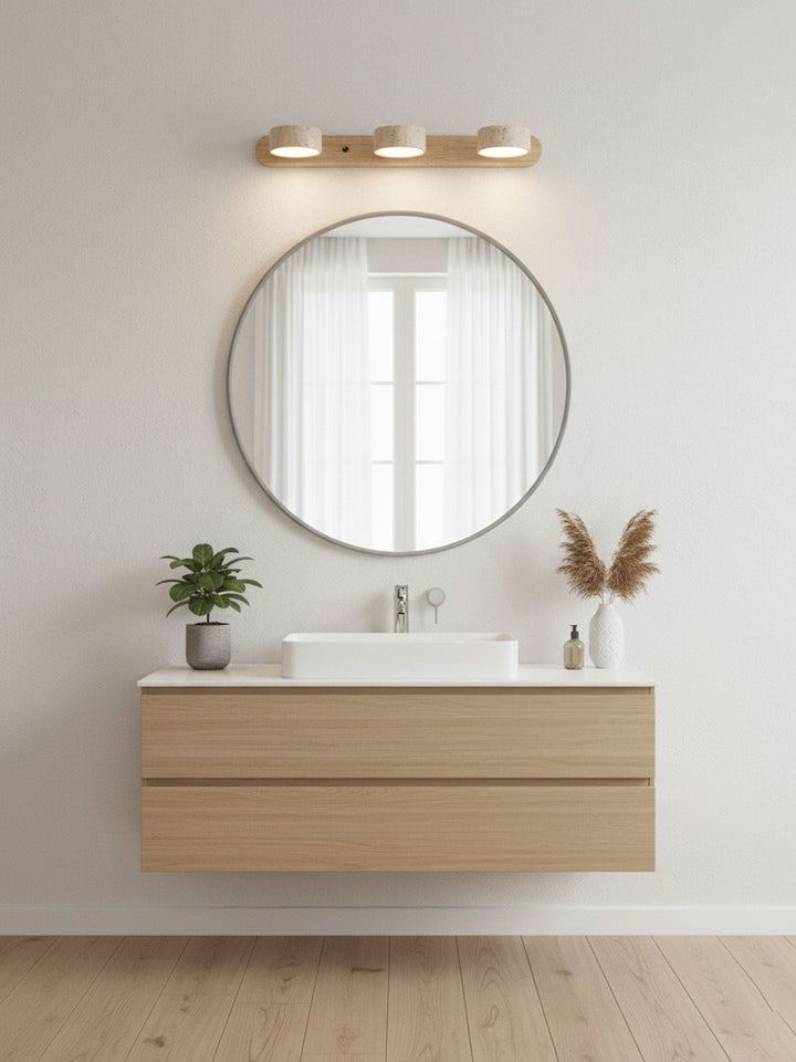 Travertine Duo Wall Light