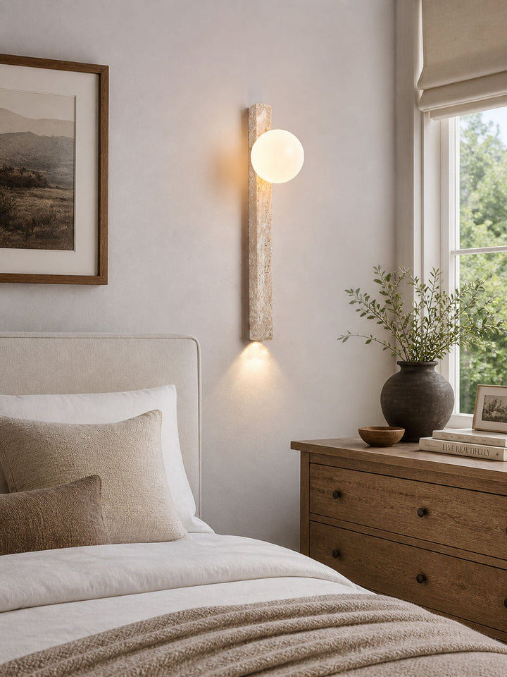 Travertine Stripe Wall Sconce