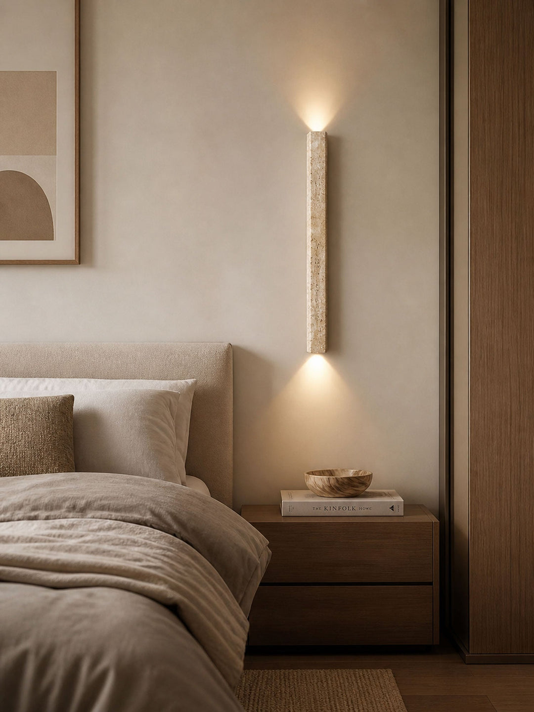 Travertine Stripe Wall Sconce