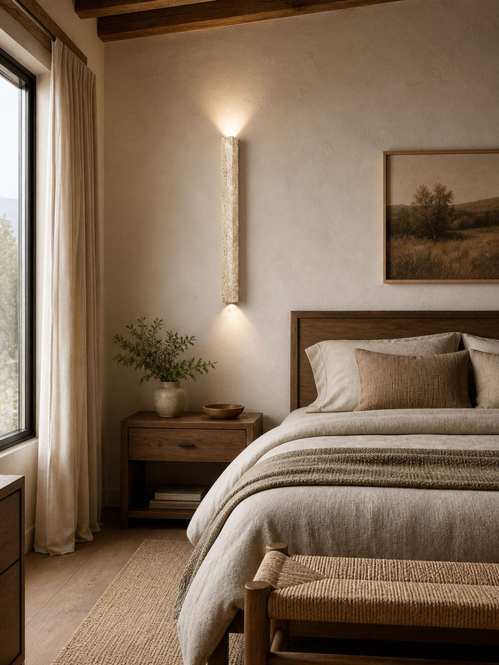 Travertine Stripe Wall Sconce