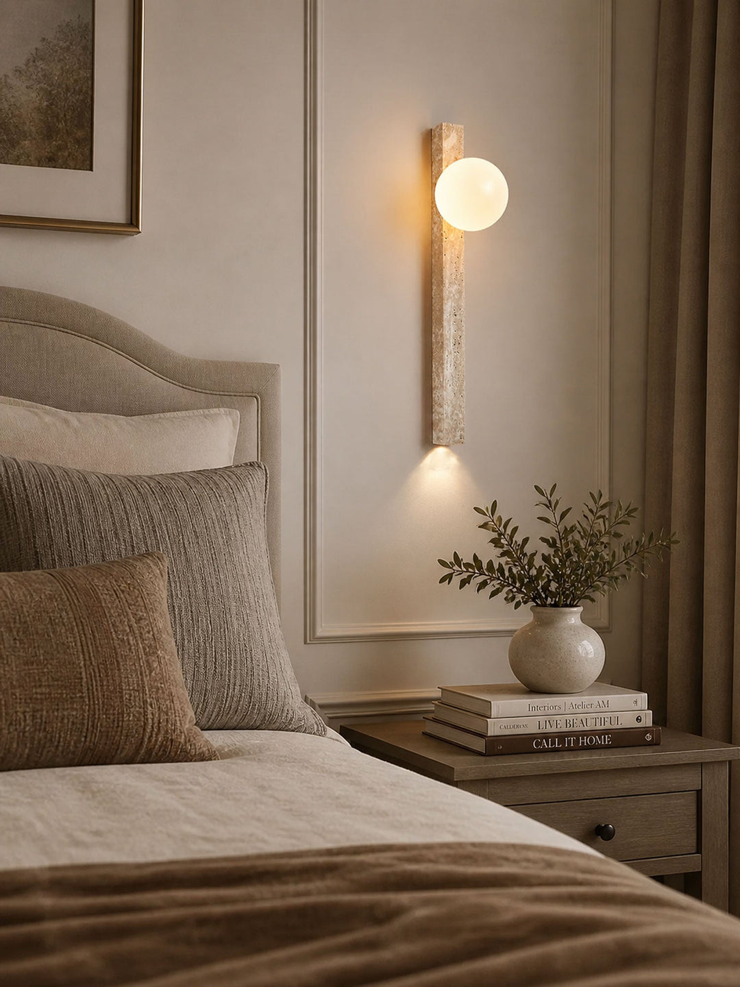 Travertine Stripe Wall Sconce