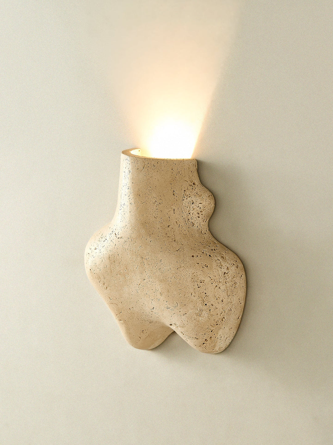 Travertine Abstract Wall Lamp