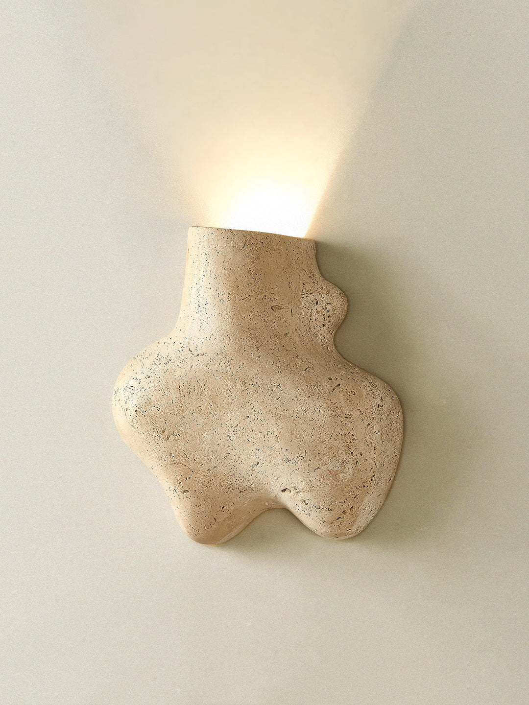 Travertine Abstract Wall Lamp