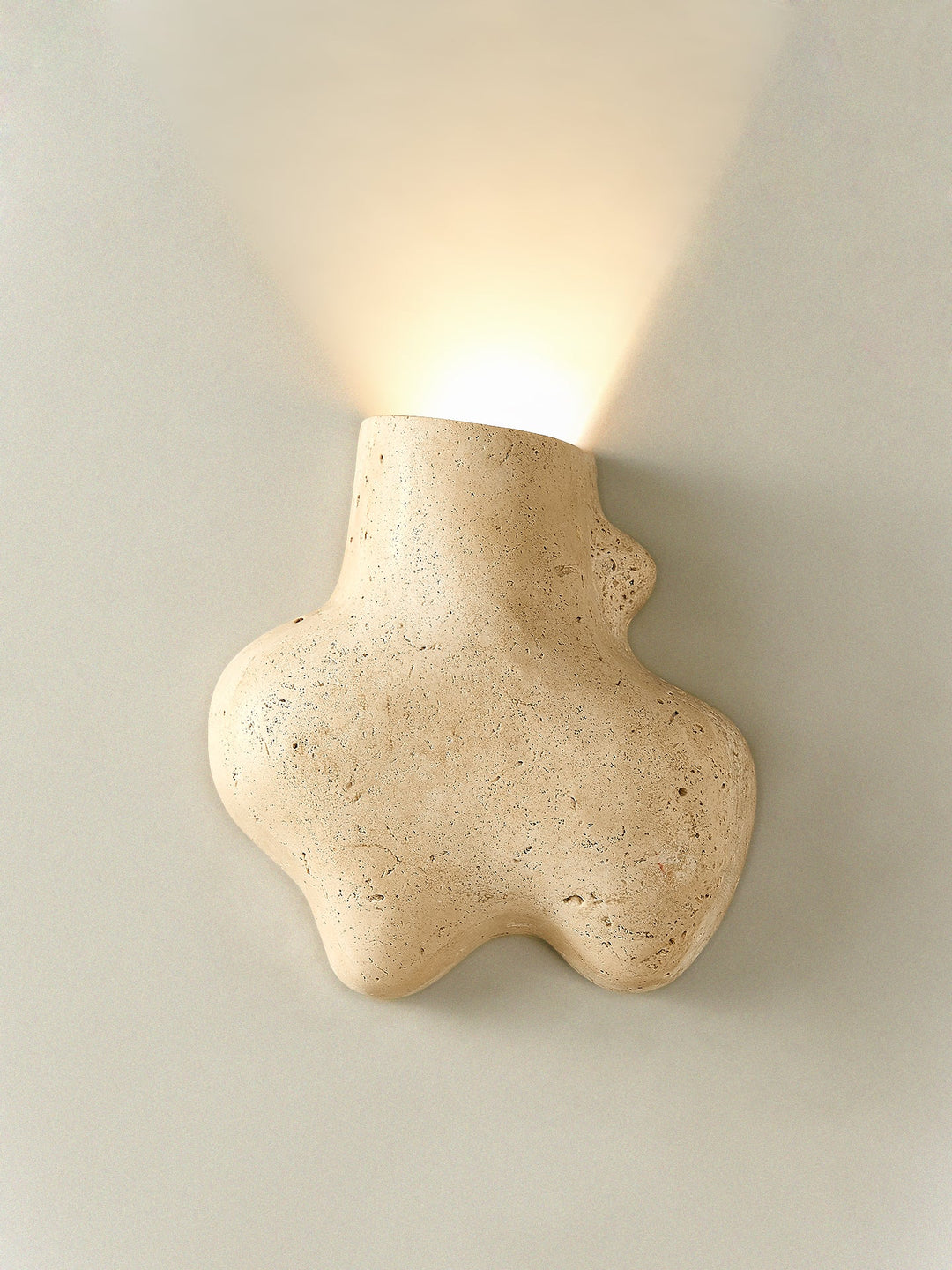 Travertine Abstract Wall Lamp
