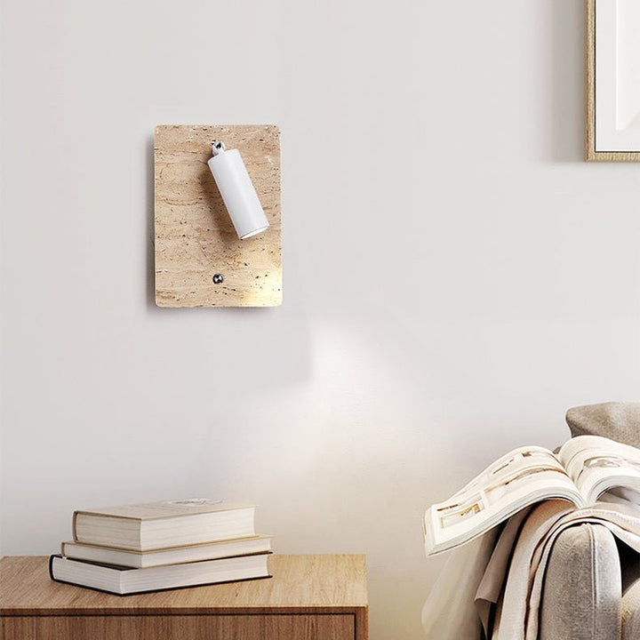 Travertine Axis Directional Sconce