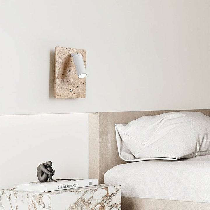 Travertine Axis Directional Sconce