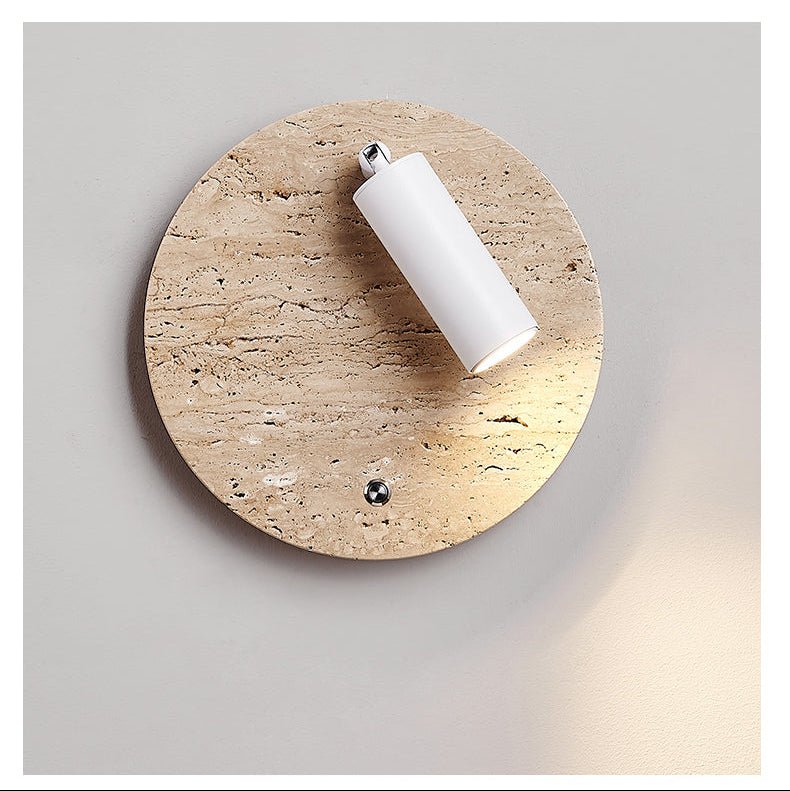 Travertine Axis Directional Sconce