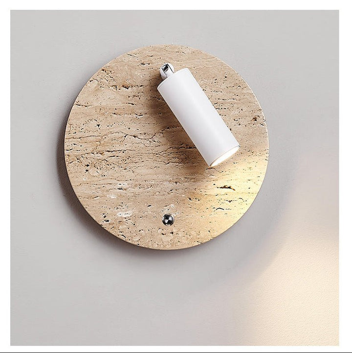 Travertine Axis Directional Sconce