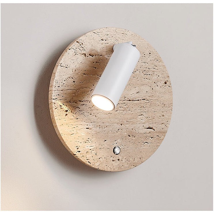 Travertine Axis Directional Sconce