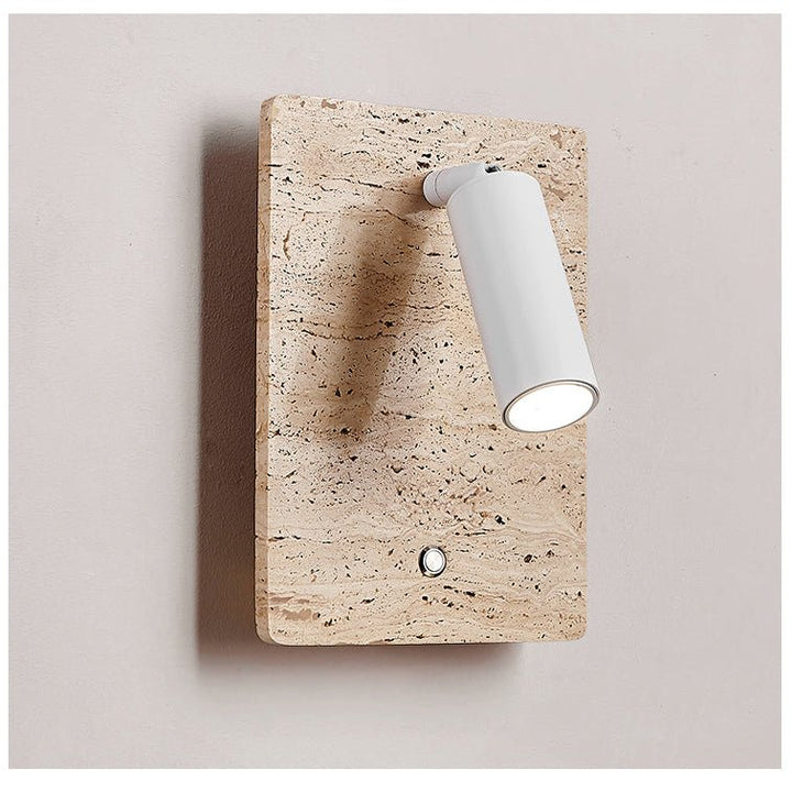 Travertine Axis Directional Sconce