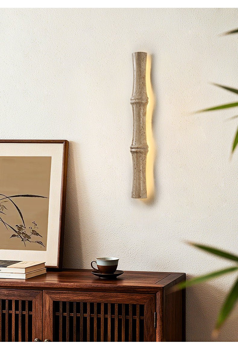 Travertine Column Glow Wall Light