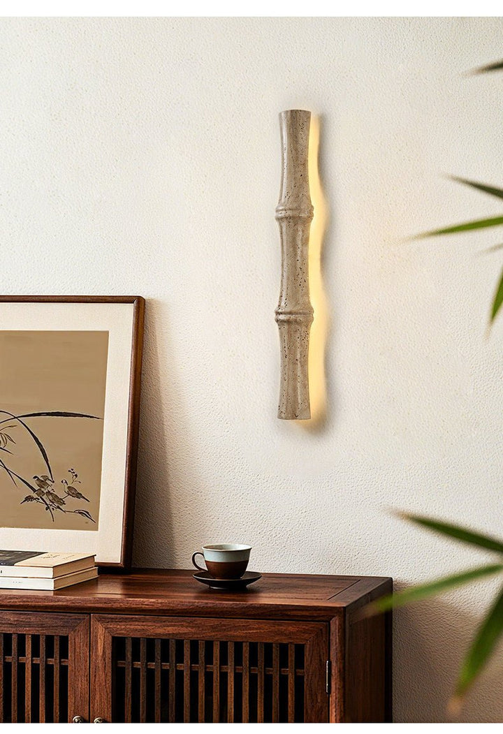 Travertine Column Glow Wall Light