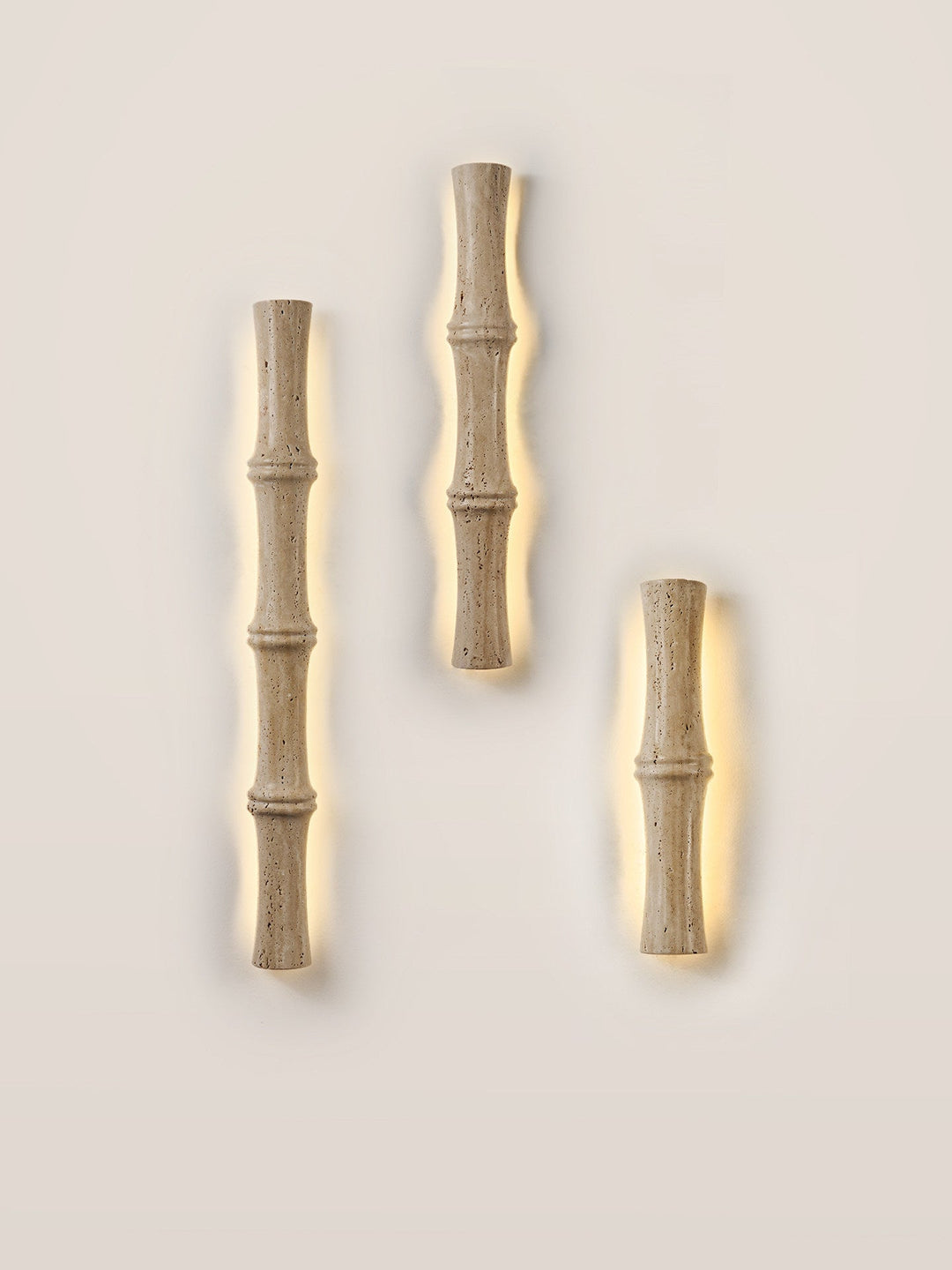 Travertine Column Glow Wall Light