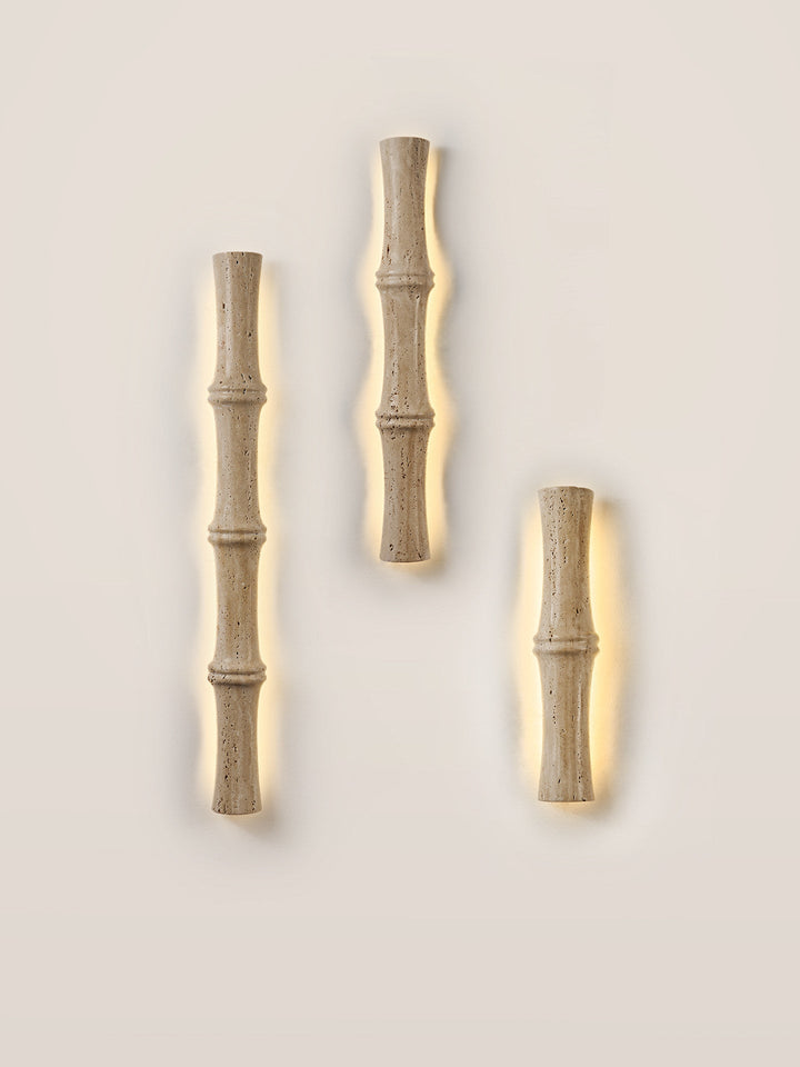 Travertine Column Glow Wall Light