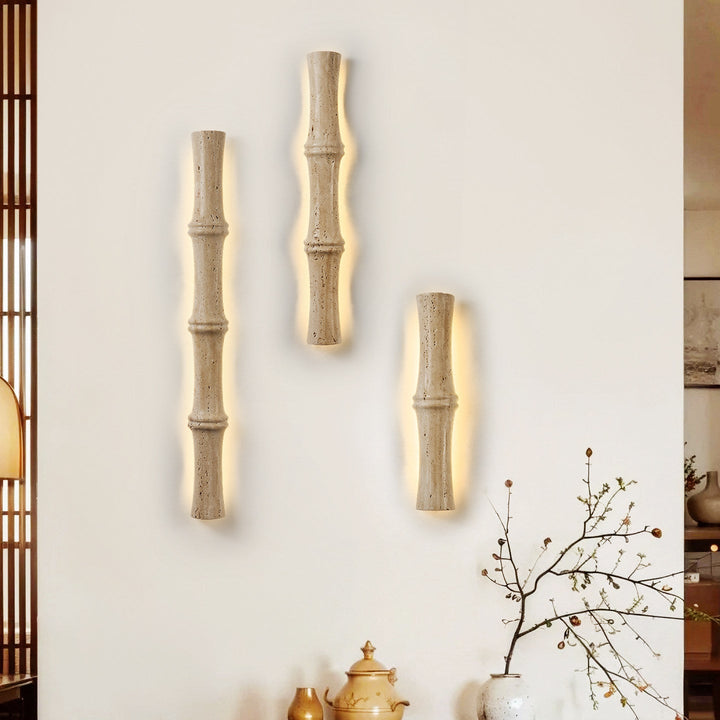 Travertine Column Glow Wall Light