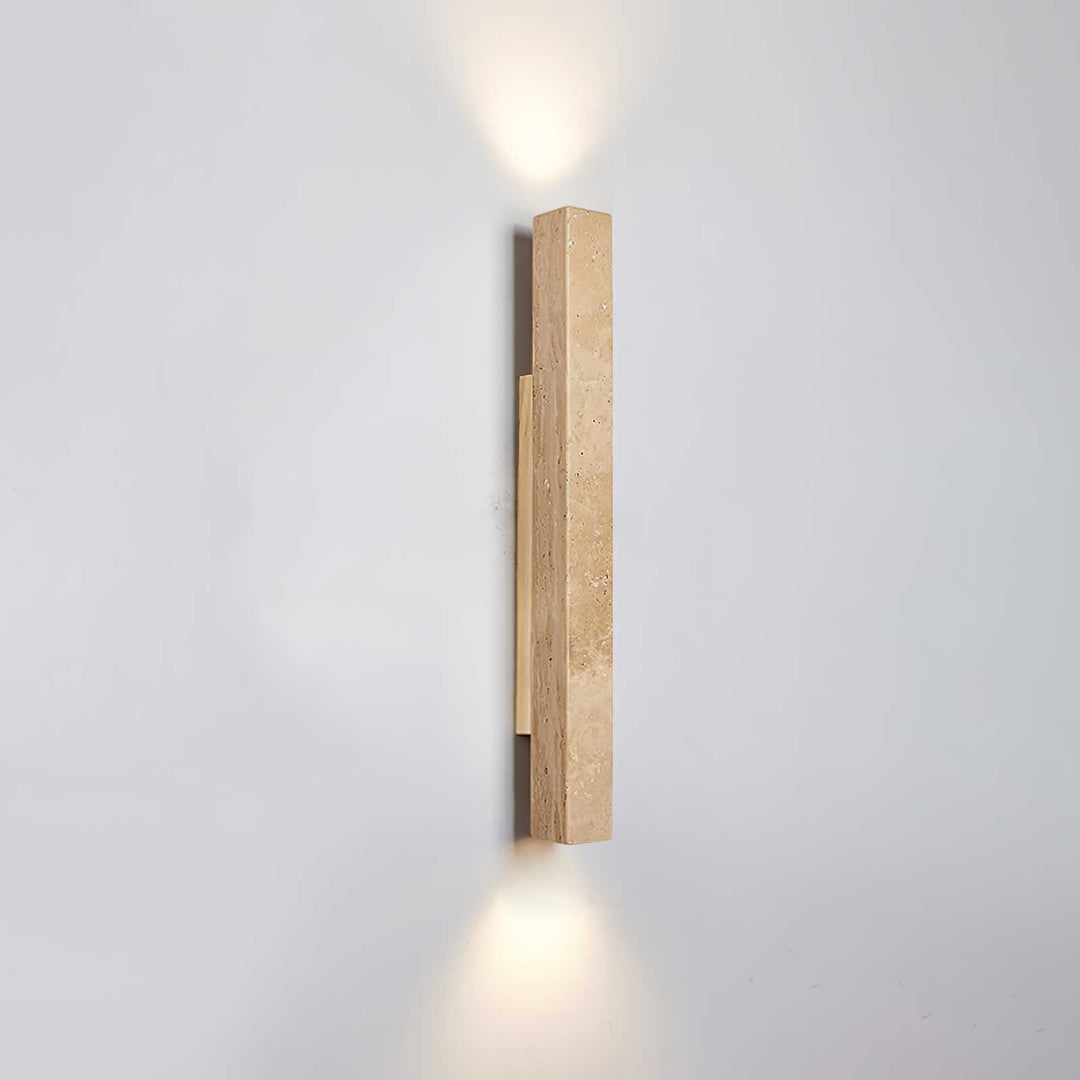 Travertine Column Wall Light