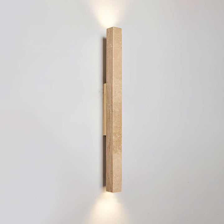 Travertine Column Wall Light