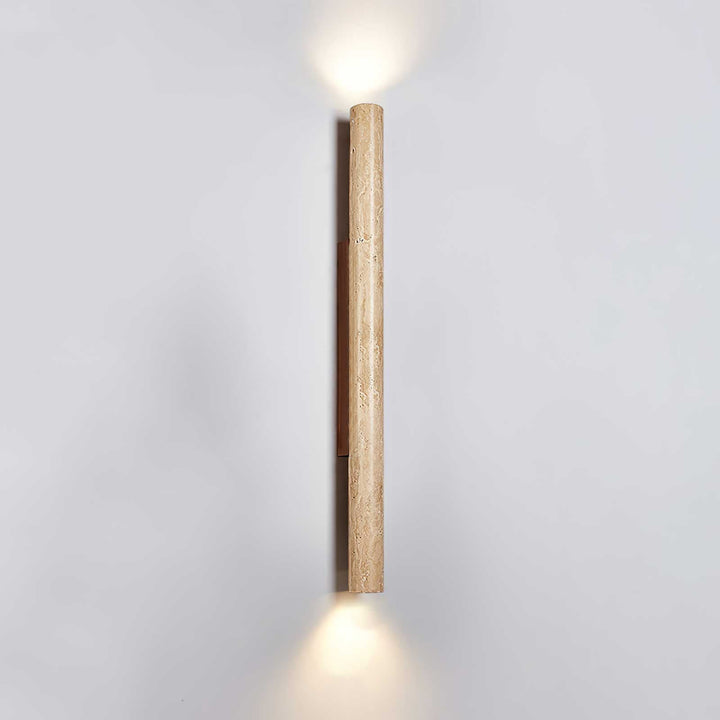 Travertine Column Wall Light
