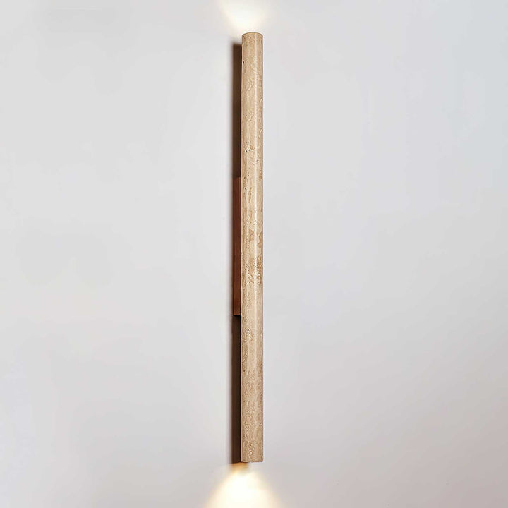 Travertine Column Wall Light