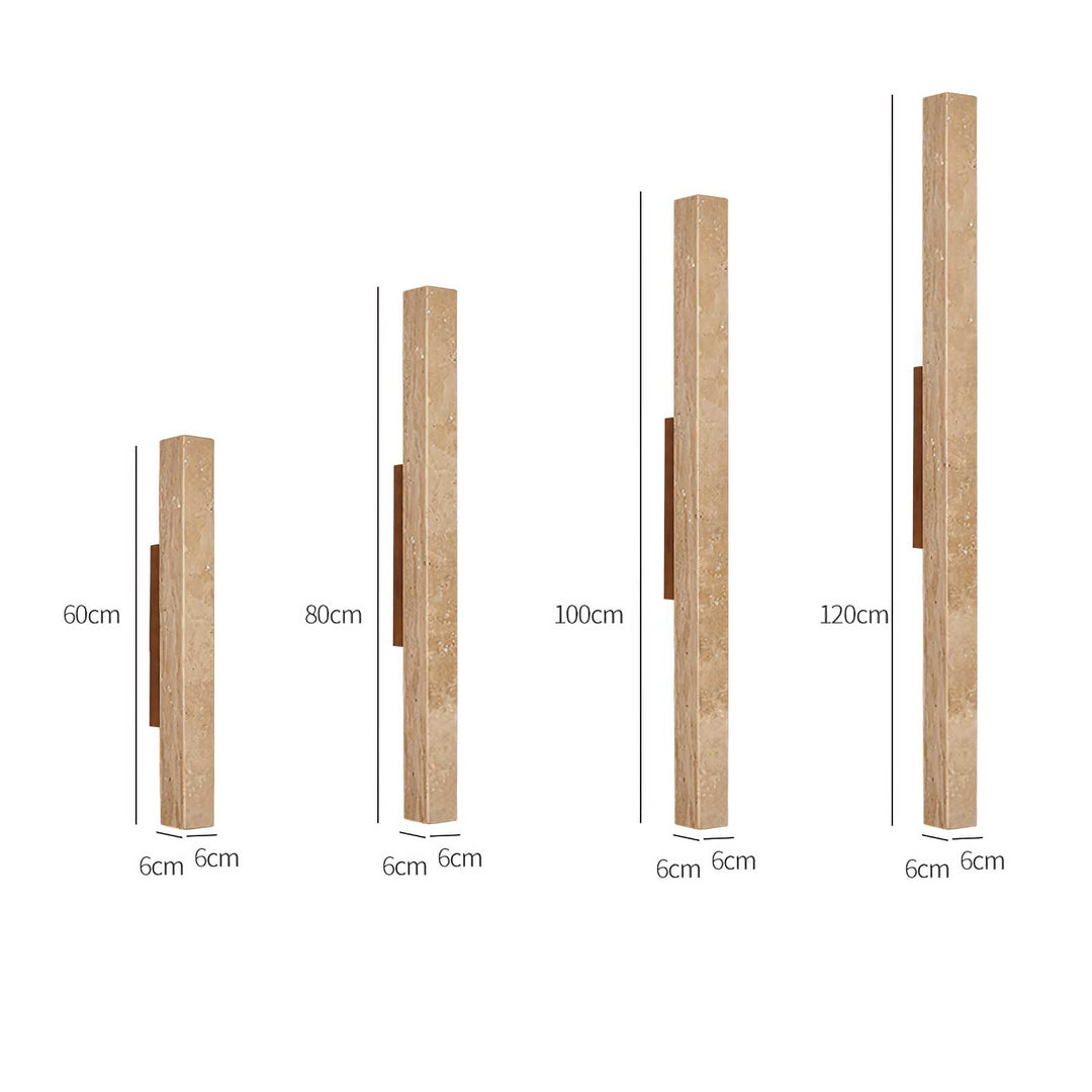 Travertine Column Wall Light