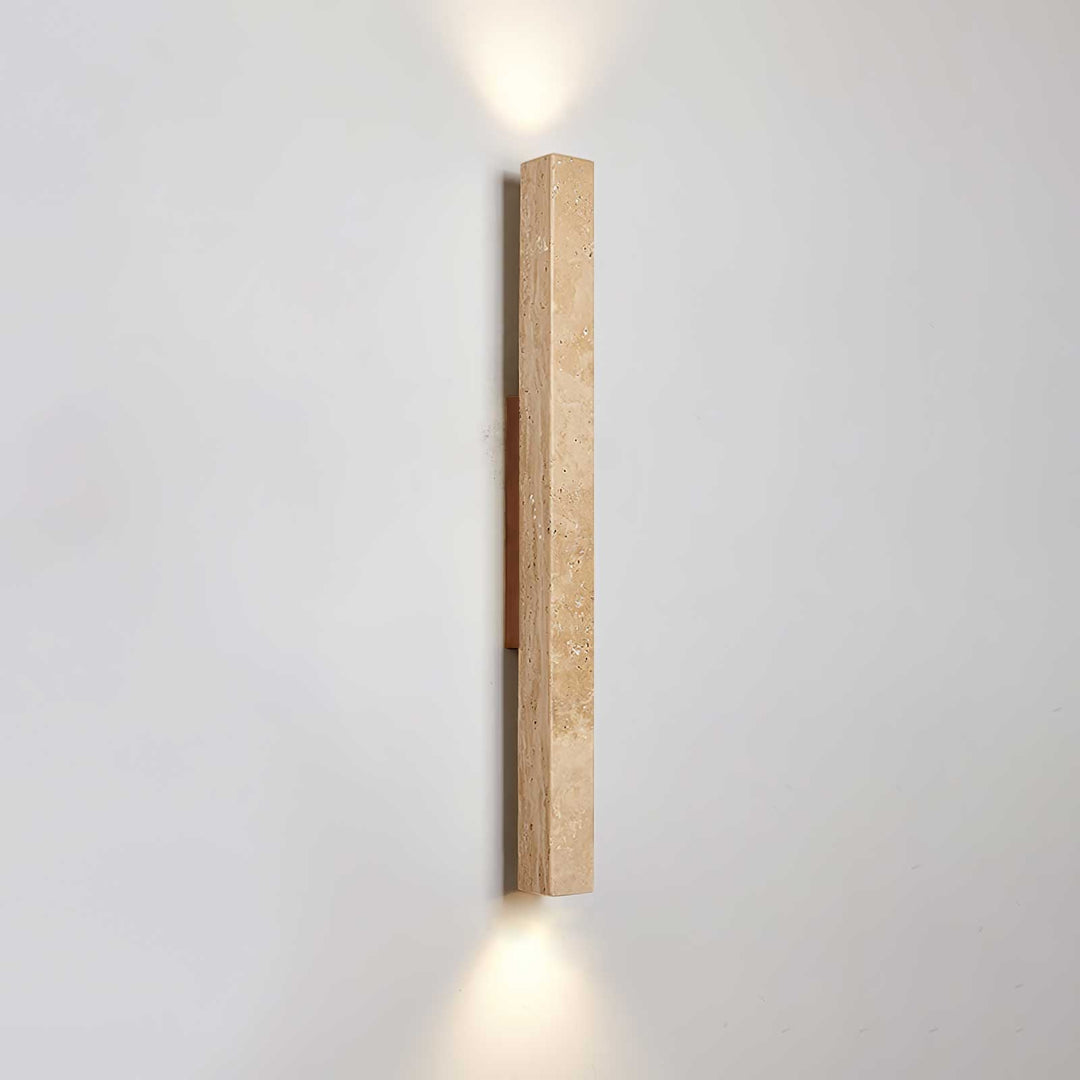Travertine Column Wall Light