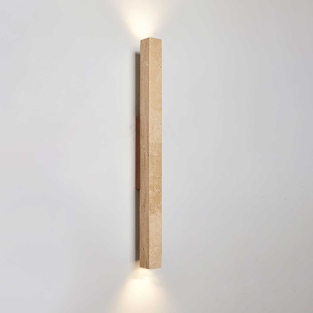 Travertine Column Wall Light