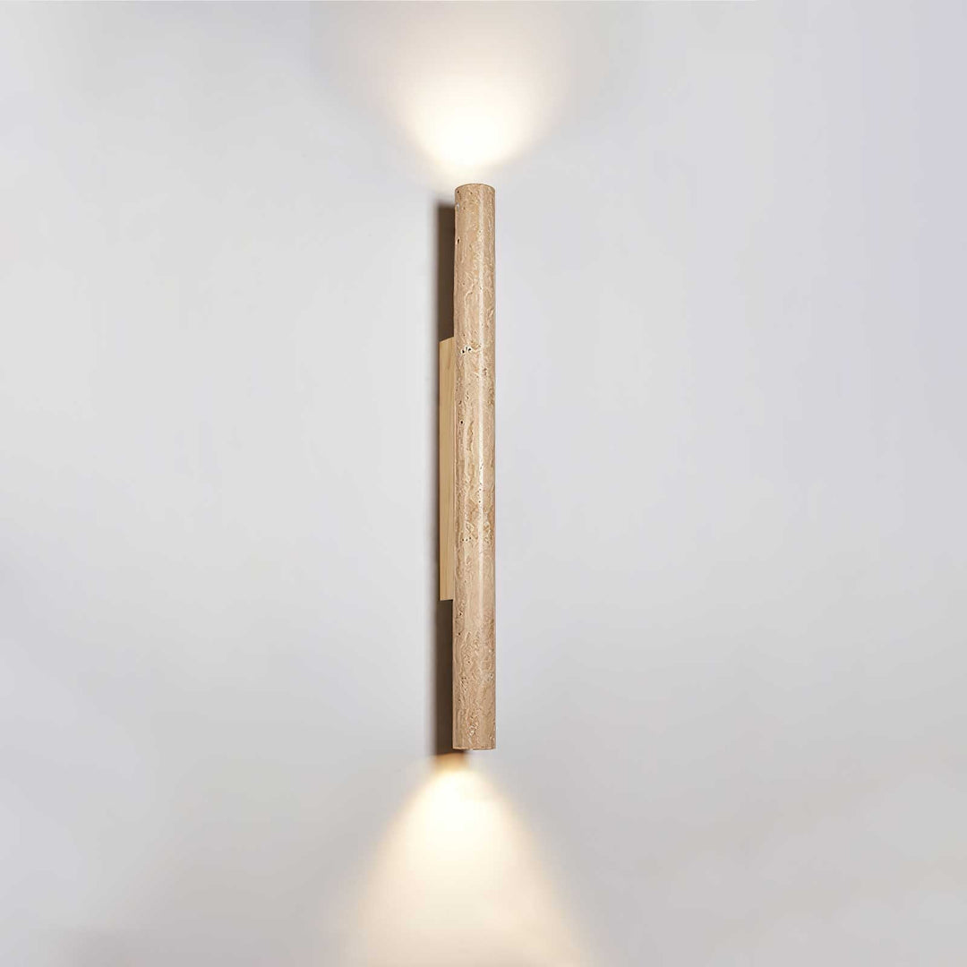 Travertine Column Wall Light