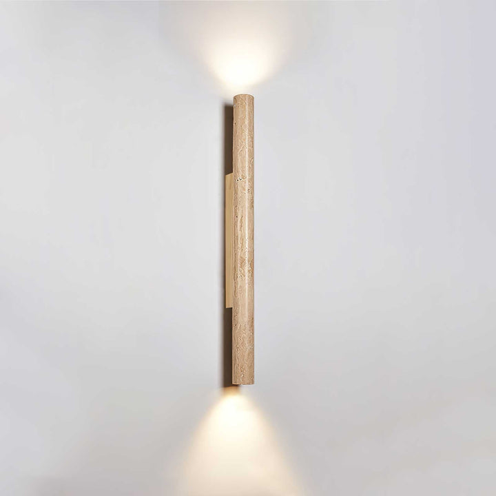 Travertine Column Wall Light