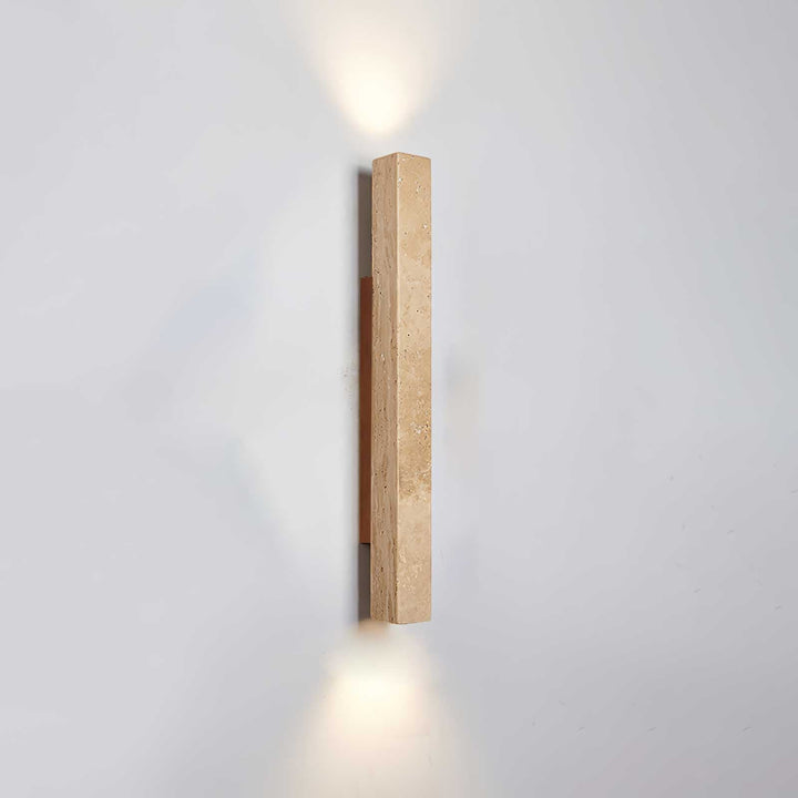Travertine Column Wall Light