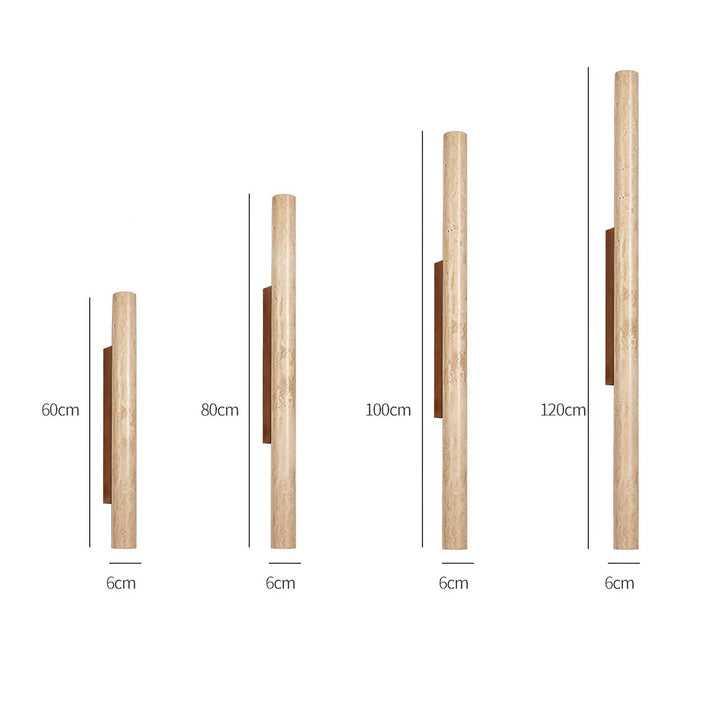 Travertine Column Wall Light
