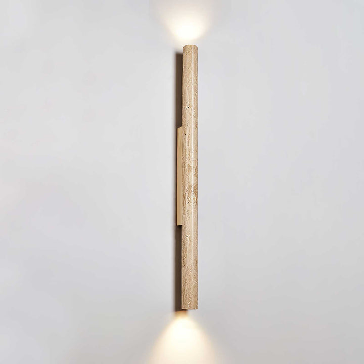 Travertine Column Wall Light