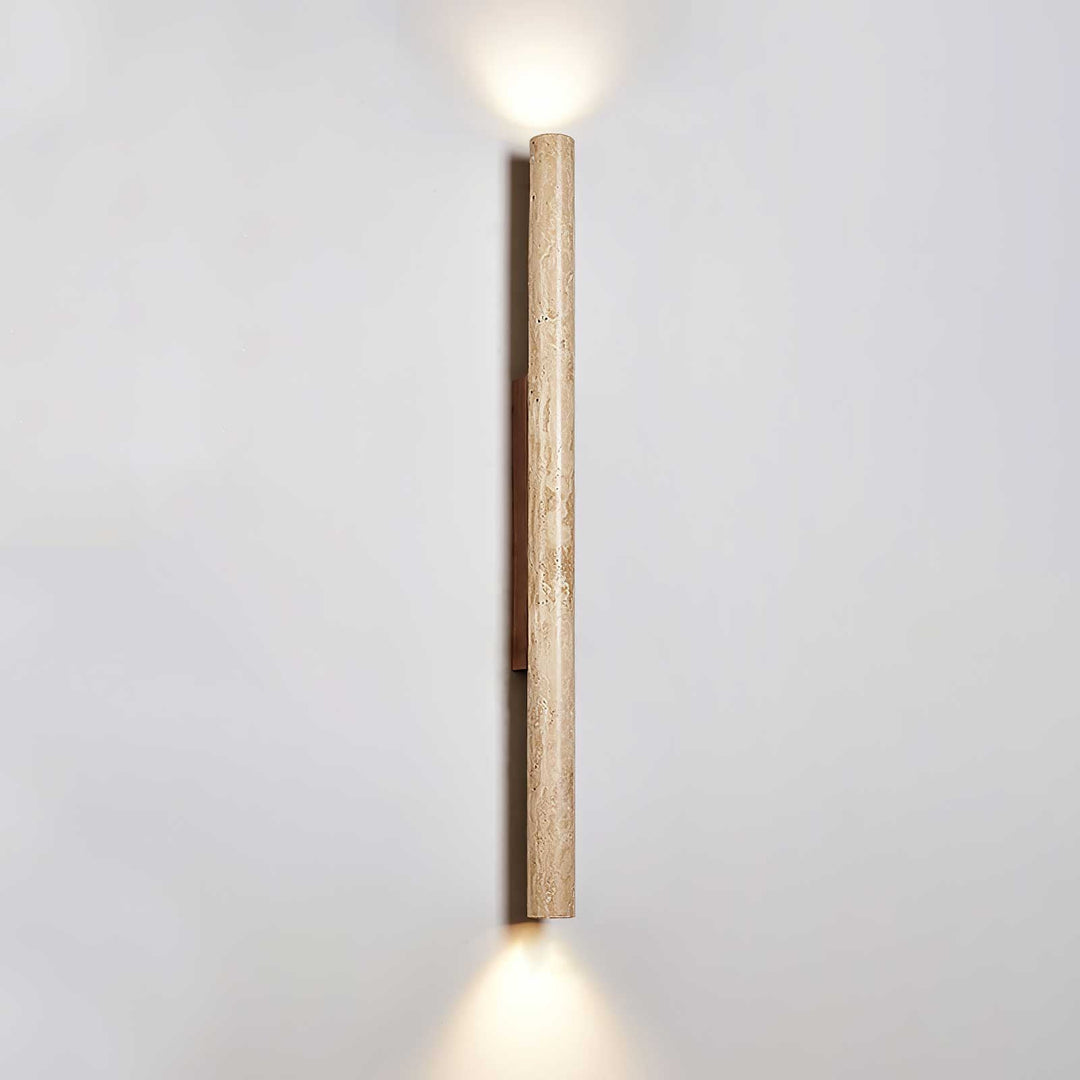 Travertine Column Wall Light
