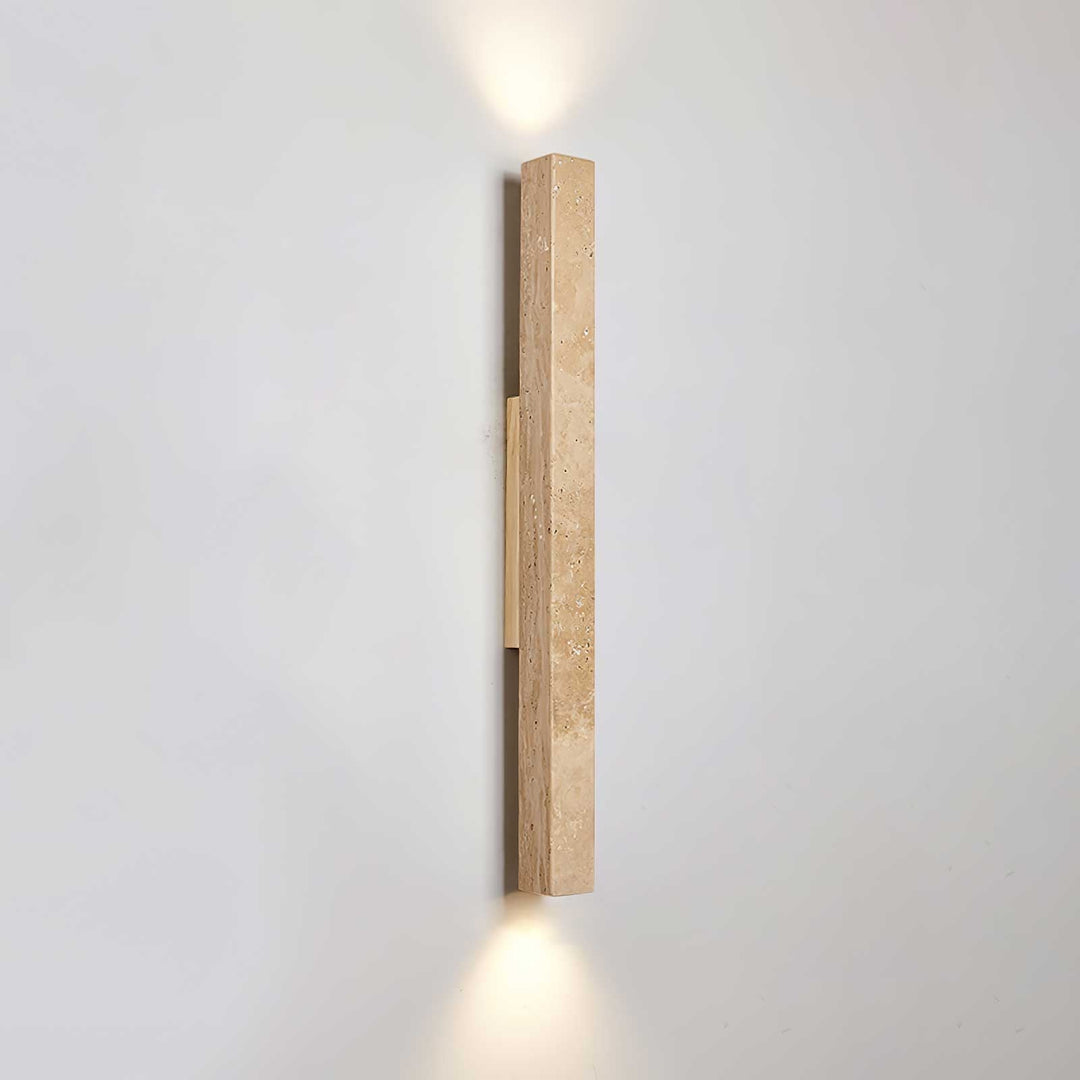 Travertine Column Wall Light