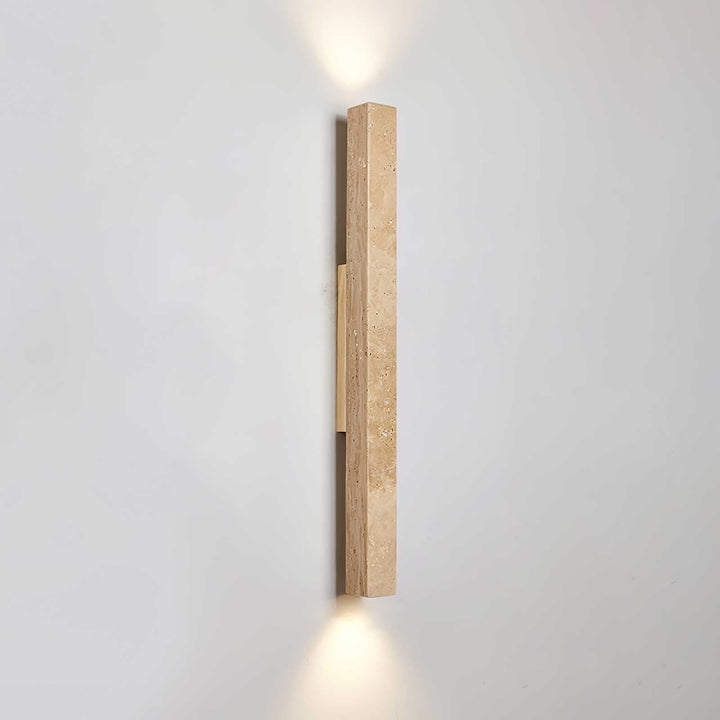 Travertine Column Wall Light