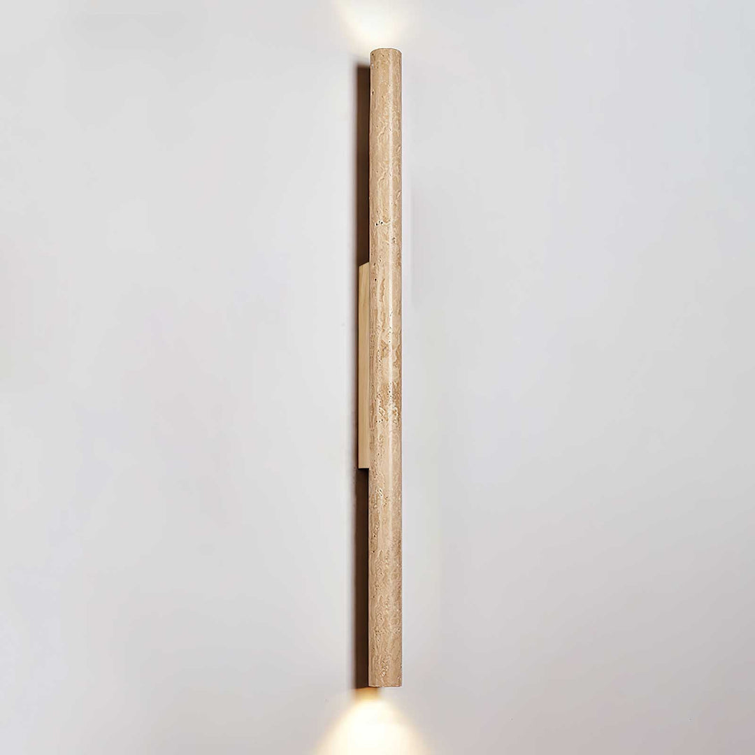 Travertine Column Wall Light
