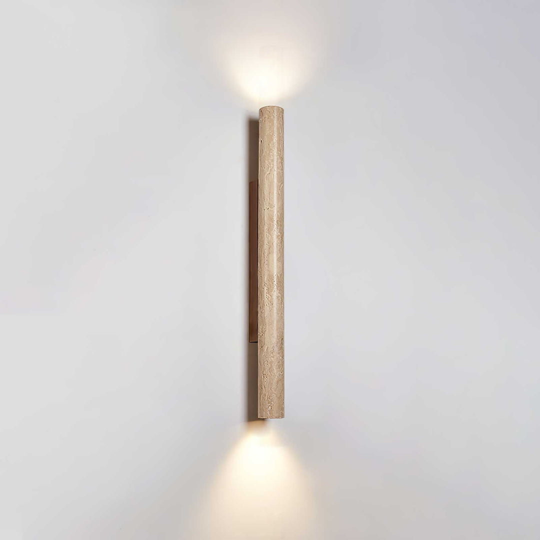 Travertine Column Wall Light