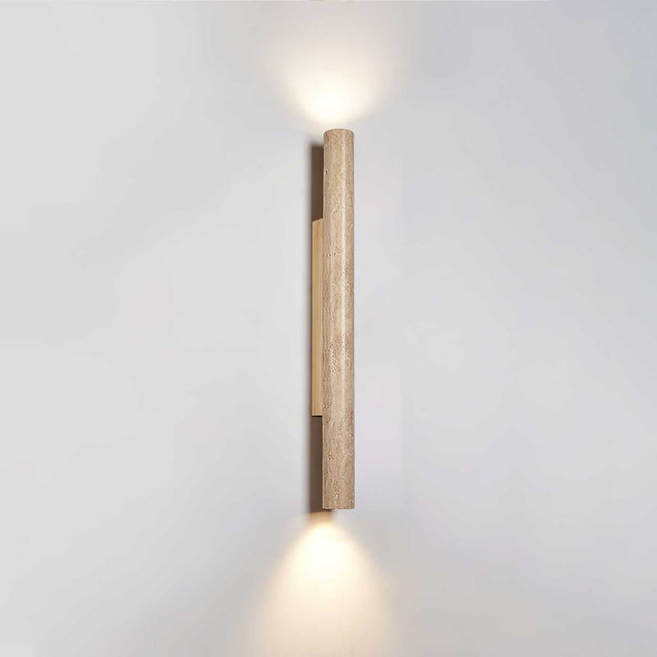 Travertine Column Wall Light