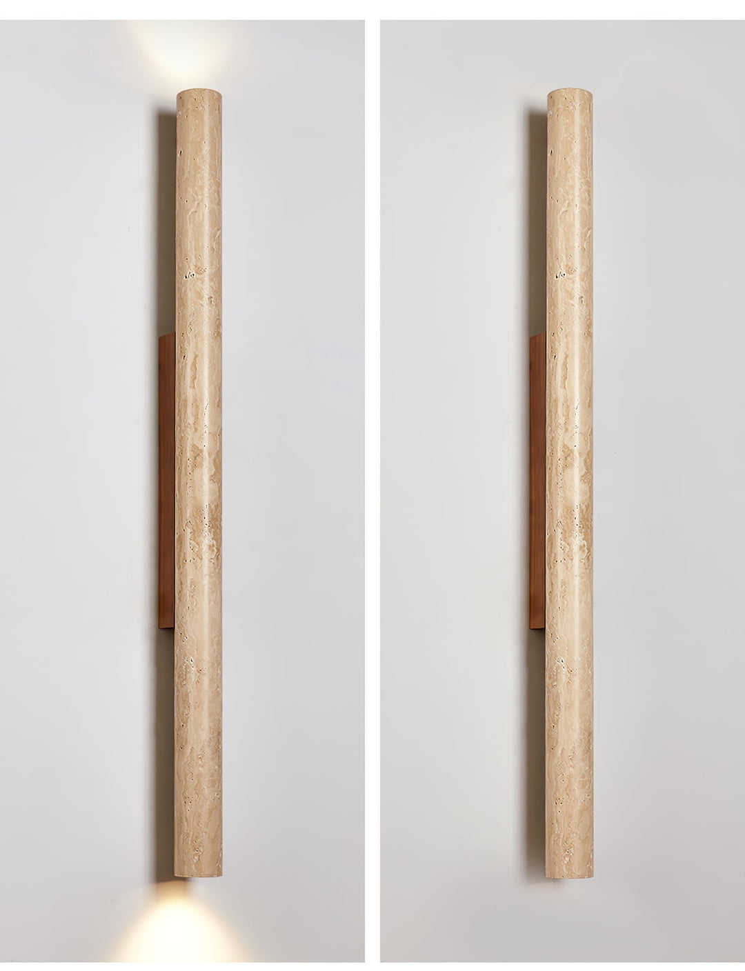 Travertine Column Wall Light