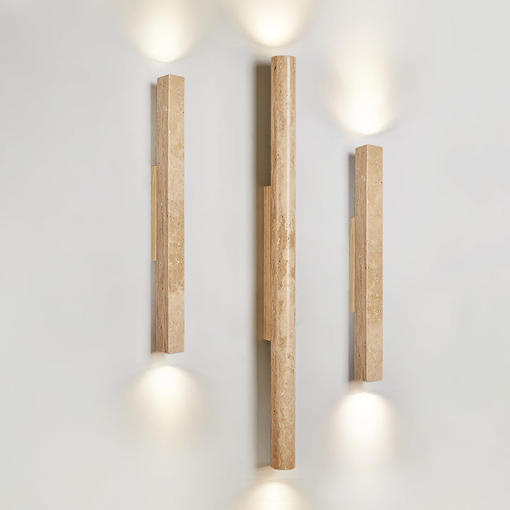 Travertine Column Wall Light
