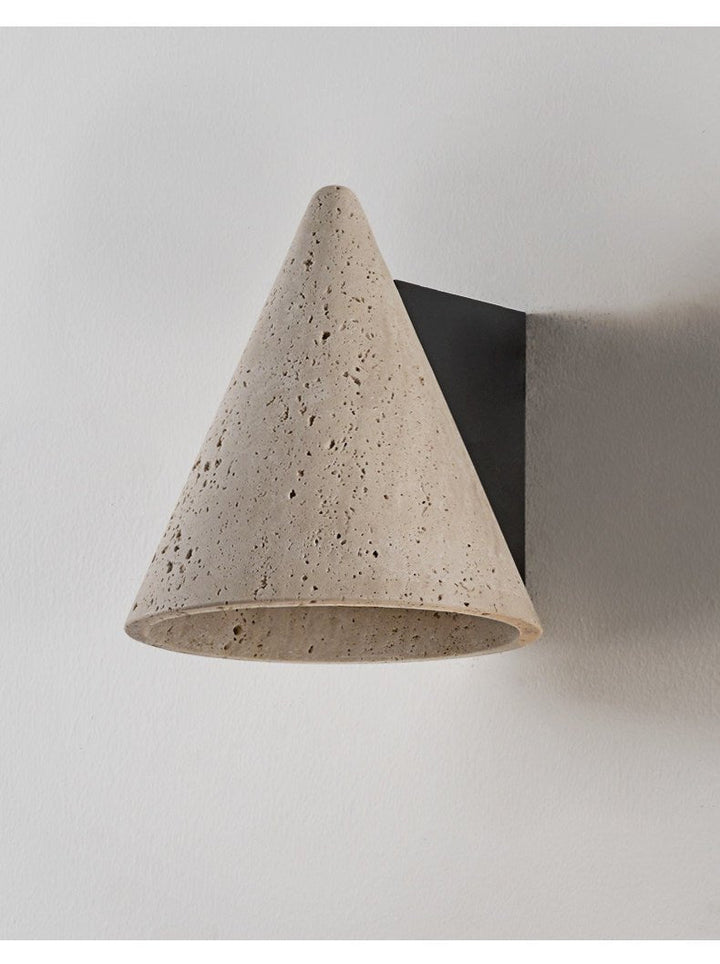 Travertine Cone Wall Sconce
