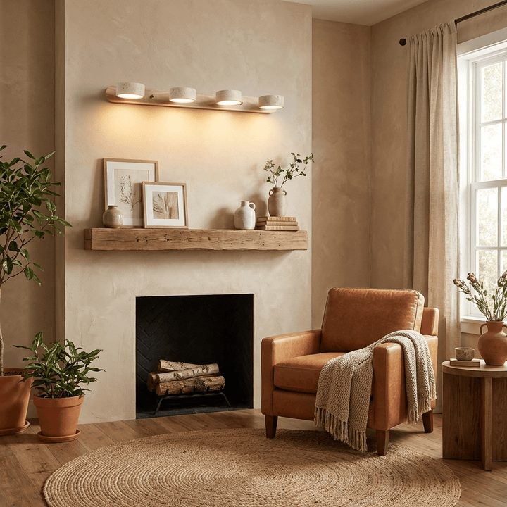 Travertine Duo Rechargeable Wall Light
