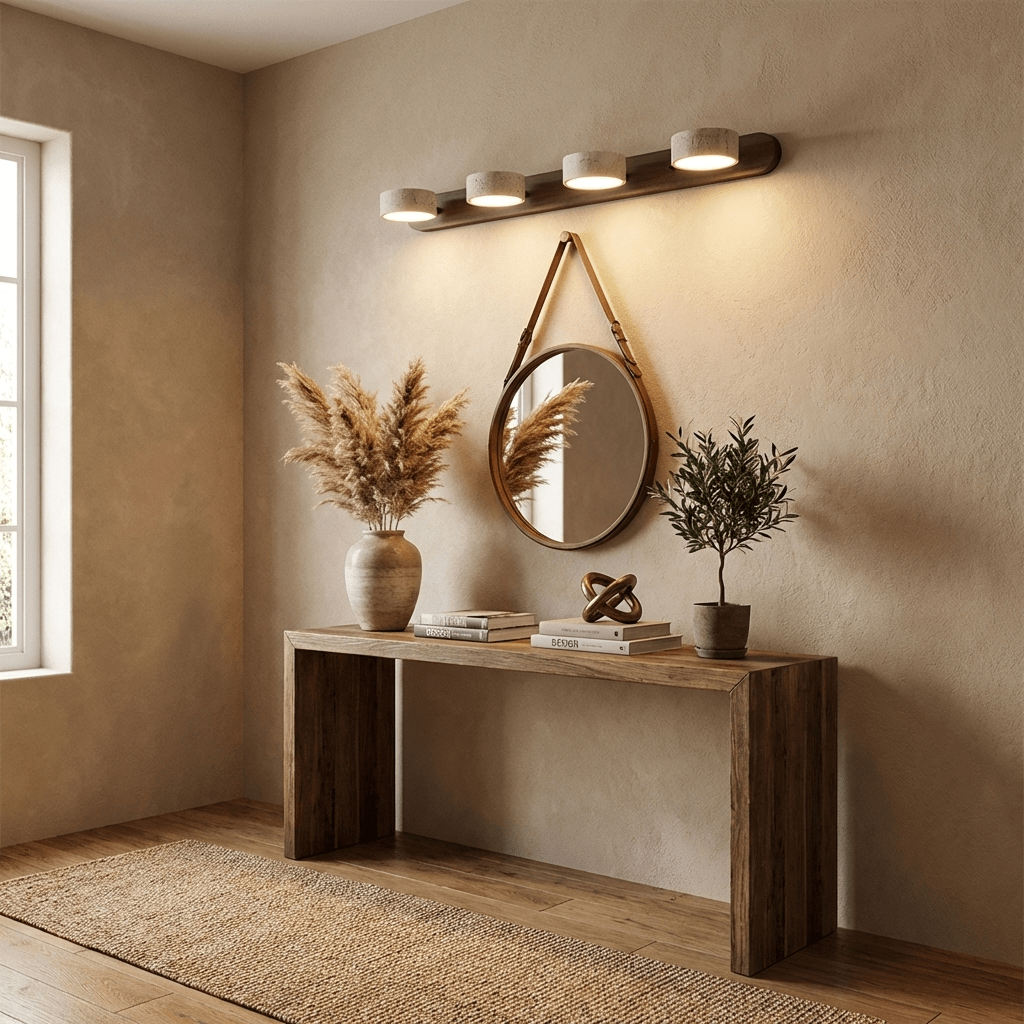 Travertine Duo Rechargeable Wall Light