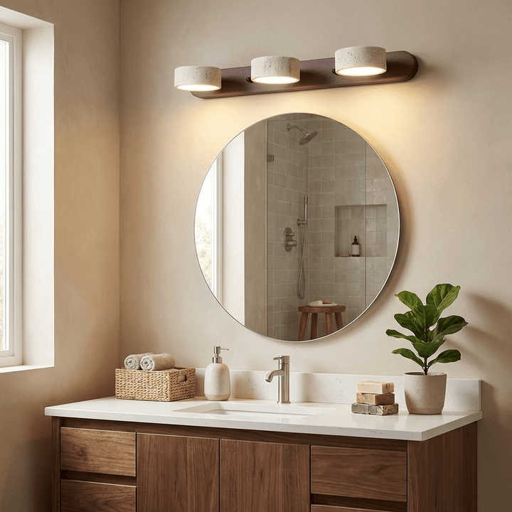 Travertine Duo Rechargeable Wall Light