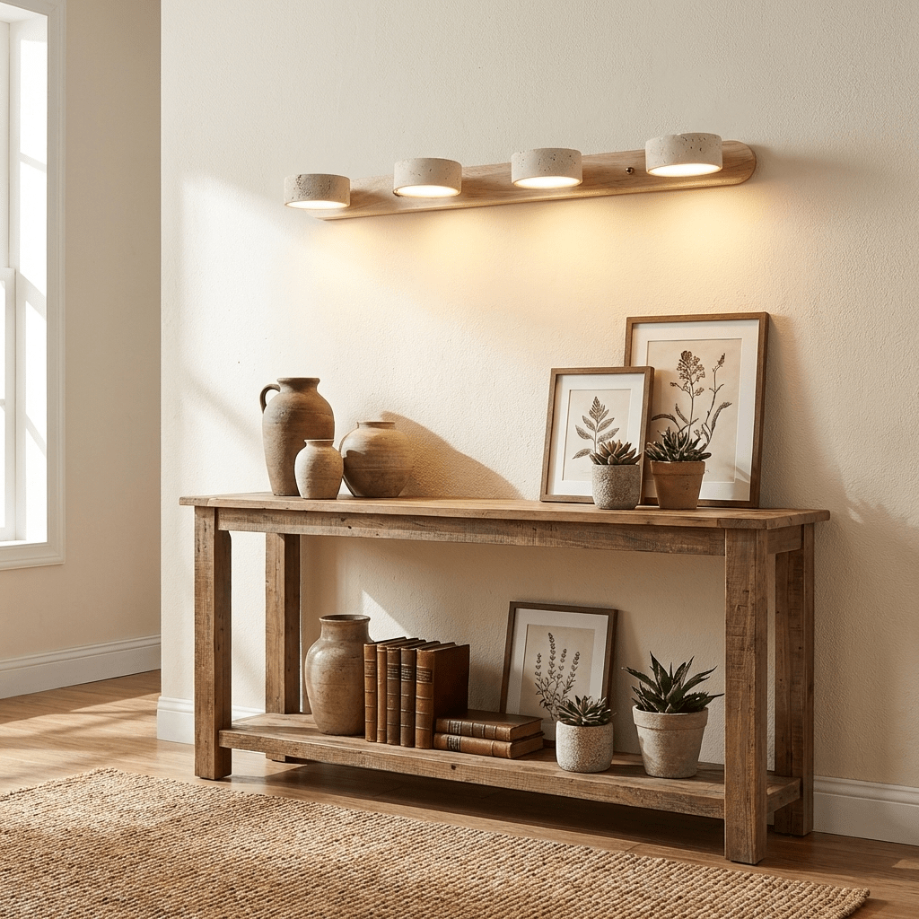 Travertine Duo Rechargeable Wall Light