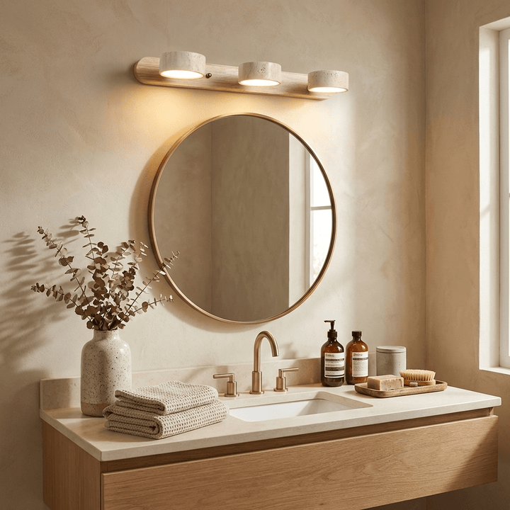 Travertine Duo Wall Light